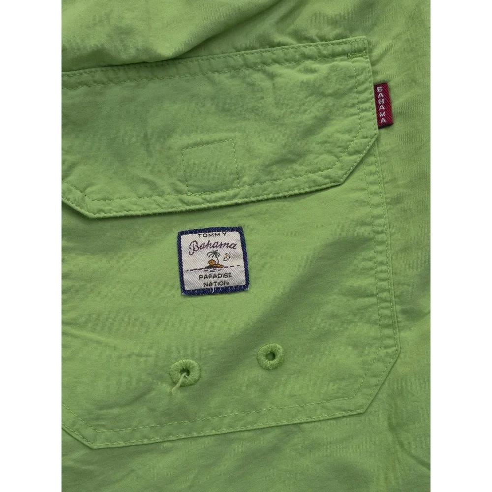 Tommy Bahama Swim Trunks Men's Medium Lime Green Mesh Lined